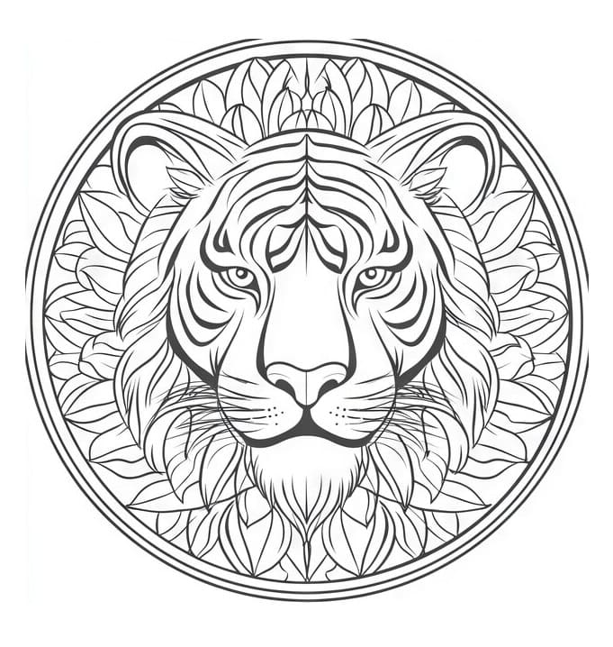 Mandalas Tigre 45